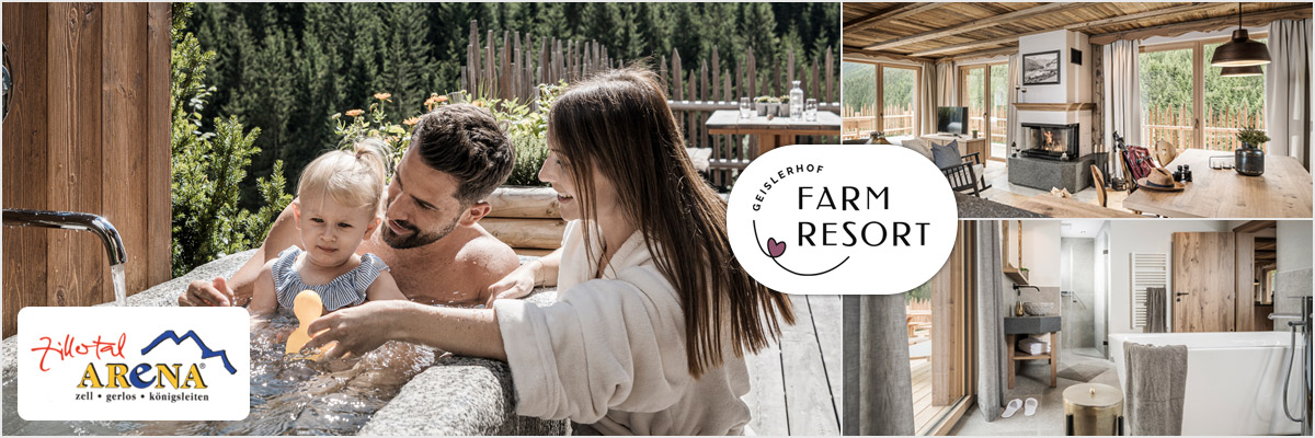 Urlaub mit Kindern am Bauernhof - Chalets Farm Resort Geislerhof